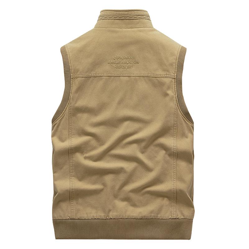 Gidenpu Men's Multi-Pocket Outdoor Vest – Sleeveless Jacket for Photography, Fishing, and Casual Wear. Suitable for Spring, Summer, and Autumn.
