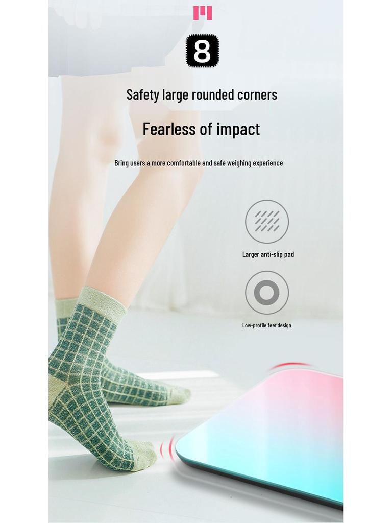 Baolan Gradient Smart Electronic Bathroom Scale - Compact, Accurate Body Weight Scale for Adults