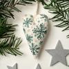 Festival Heart Christmas Embroidery Kit Gifts Mas Tree Hanging Decoration Heart Cross Stitch Kit Material Package
