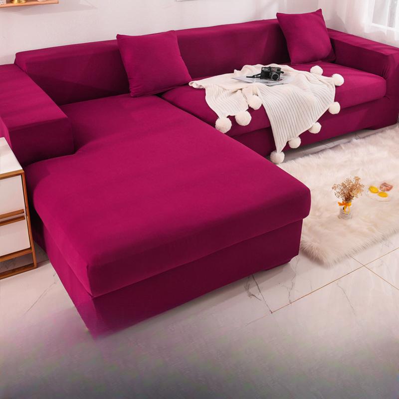 Prosty Materiał Uniwersalny Elastyczny Pełne Pokrycie Pokrowiec na Sofę Poduszka do Sofy Zestaw Cesarzowa Jednoczęściowy Pokrowiec na Sofę