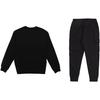 Nike Solid Color Hoodie And Cuffed Sweatpants Casual Sports Set Men Sportswear Black 916609-010+CD3130-010