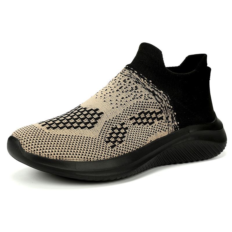 Autumn new casual shoes breathable fly-woven sports shoes men's foot cover lightweight versatile running shoes