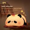 Silikonová panda LED noční světlo Roztomilé zvířátko kreslené noční světýlka pro děti Lampa na noční stolek Ložnice Dekorace do obývacího pokoje Hračky Dárek