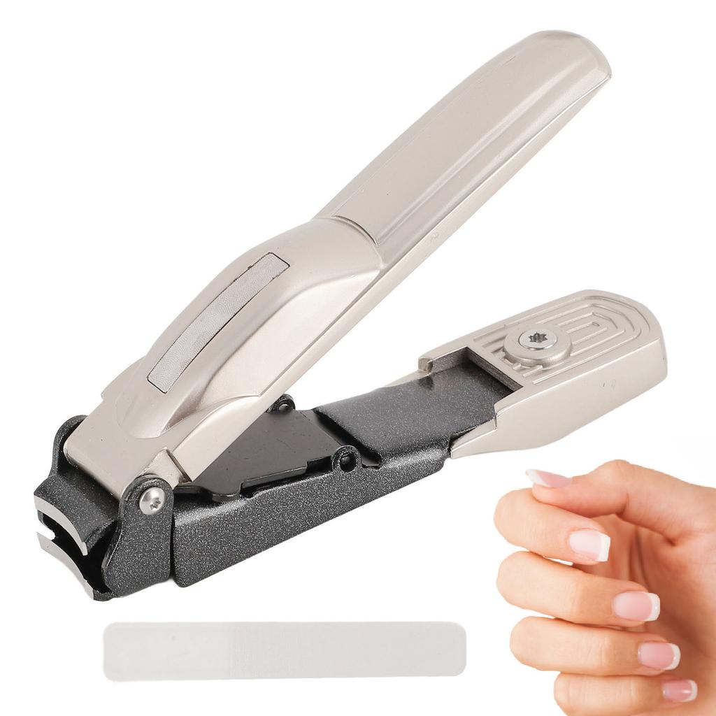 Wide Jaw Opening Nail Clipper Stainless Steel Nail Cutter Portable Nail Clipper with Nail File for T