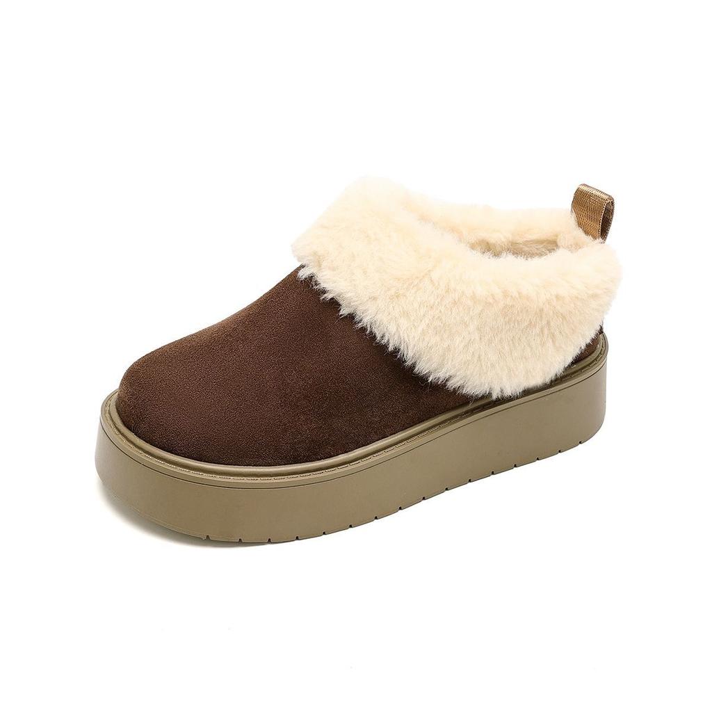 Women's large size soft elastic winter warm and cold a foot stirrup padded snow boots non-slip wear outdoor leisure sports cotton boots