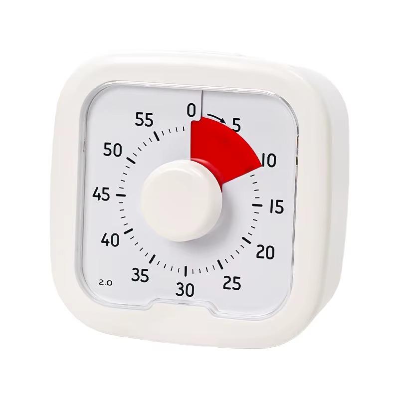 Visual Timer for Kids 60 Min Silent Countdown Clock Time Management Tool for Study Focus ADHD Classroom Kitchen Gadget
