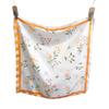 Summer New Floral Printed Silk Scarf Femininity Versatile Fashion Small Square Scarf Korean Atmosphere Neck Protection Small Scarf