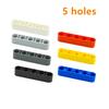 DO-IT-YOURSELF Liftarm Thick 1x5 Hole Arm Bricks Building Blocks Technical Compatible MOC Components 32316 Assemble Particles Learning-