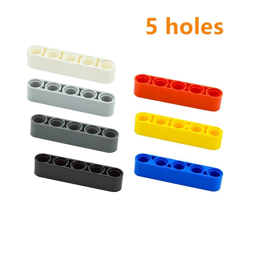 DO-IT-YOURSELF Liftarm Thick 1x5 Hole Arm Bricks Building Blocks Technical Compatible MOC Components 32316 Assemble Particles Learning-