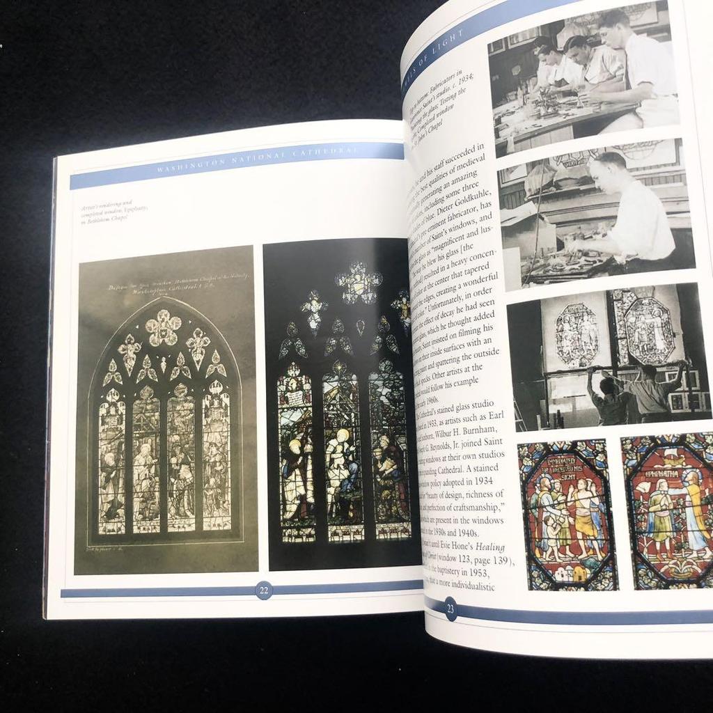 [USED] Washington National Cathedral stained glass photo book "JEWELS OF LIGHT
