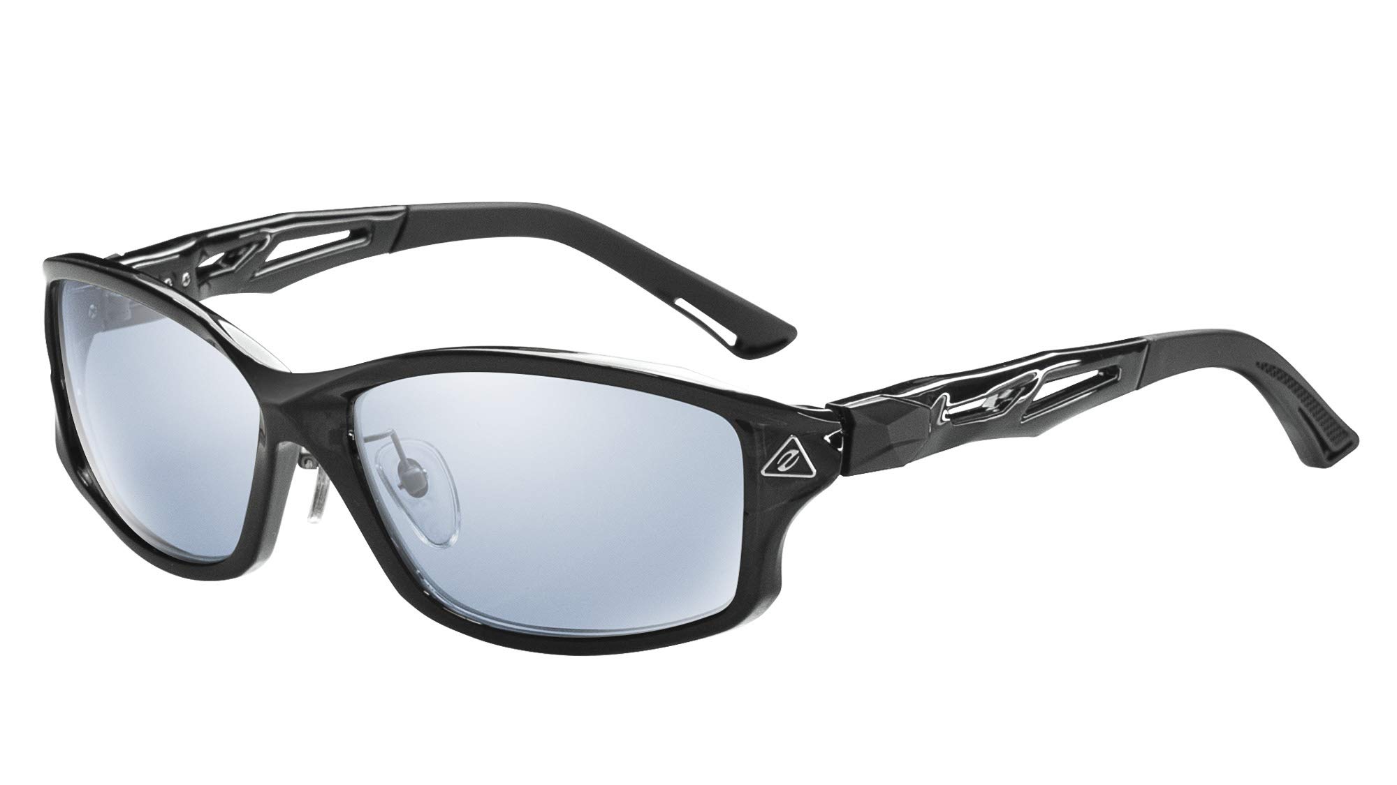 

Zeque Polarized Sunglasses STELTH Clear Black MASTER SILVER MIRROR F-1925 BLUE/