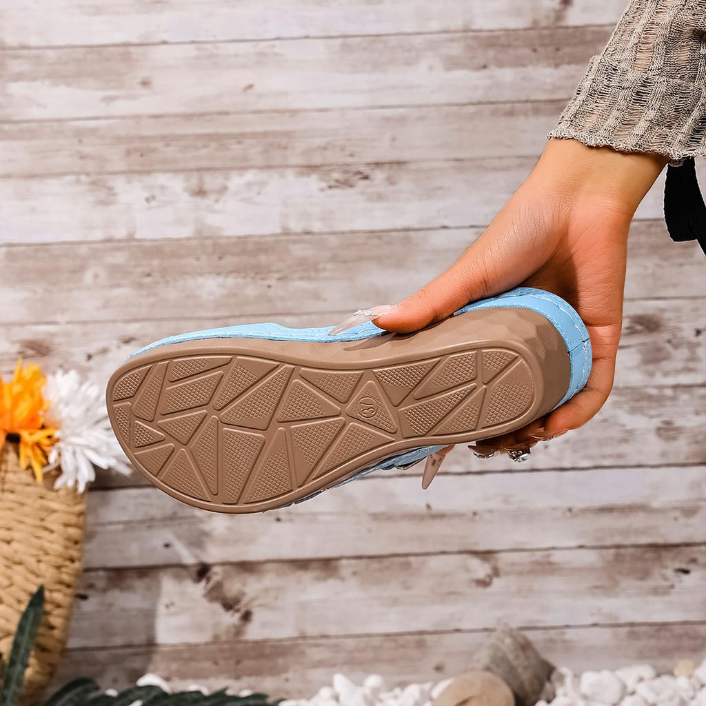 Women'S Wide Leg Wedge Sandals Fashion Soft Sole Breathable Sweat Versatile Summer Casual Shoes Womens Strap Sandal With Heel