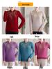 Elegant Red Knitted Pullover: Warm, Fashionable Sweater for Middle-aged and Elderly Women