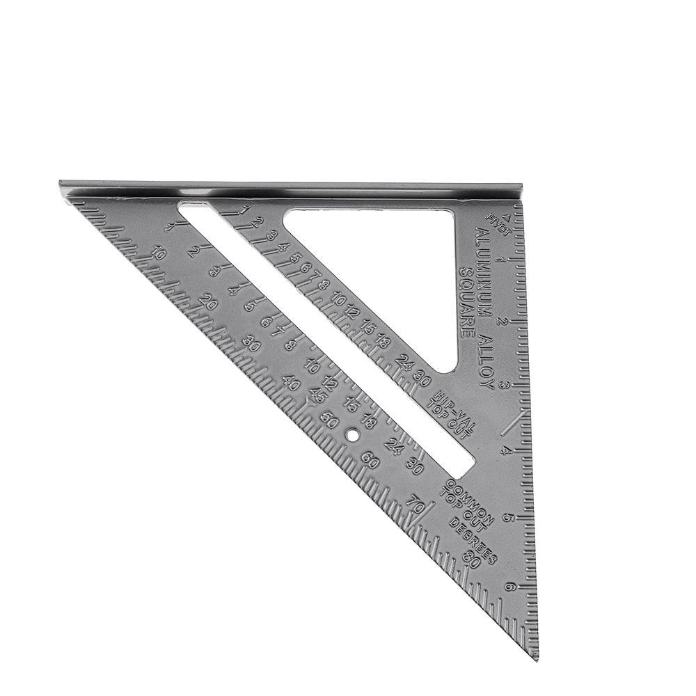 7Inch Aluminum Alloy Triangle Ruler Square Protractor Measuring Tool Tackle 7Inch Aluminum Alloy Triangle Ruler Square Protractor Measuring Tool Tackle