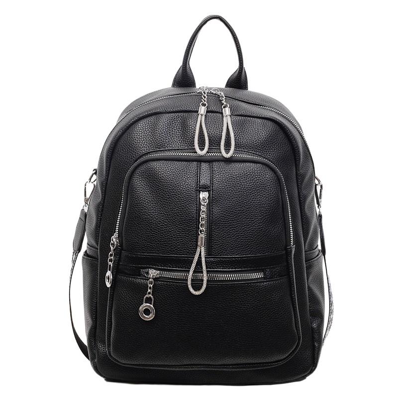 Fashionable and Versatile Women's Bag, Large-capacity Travel Backpack, Casual and Simple Student Schoolbag, Multi-layer Storage Backpack