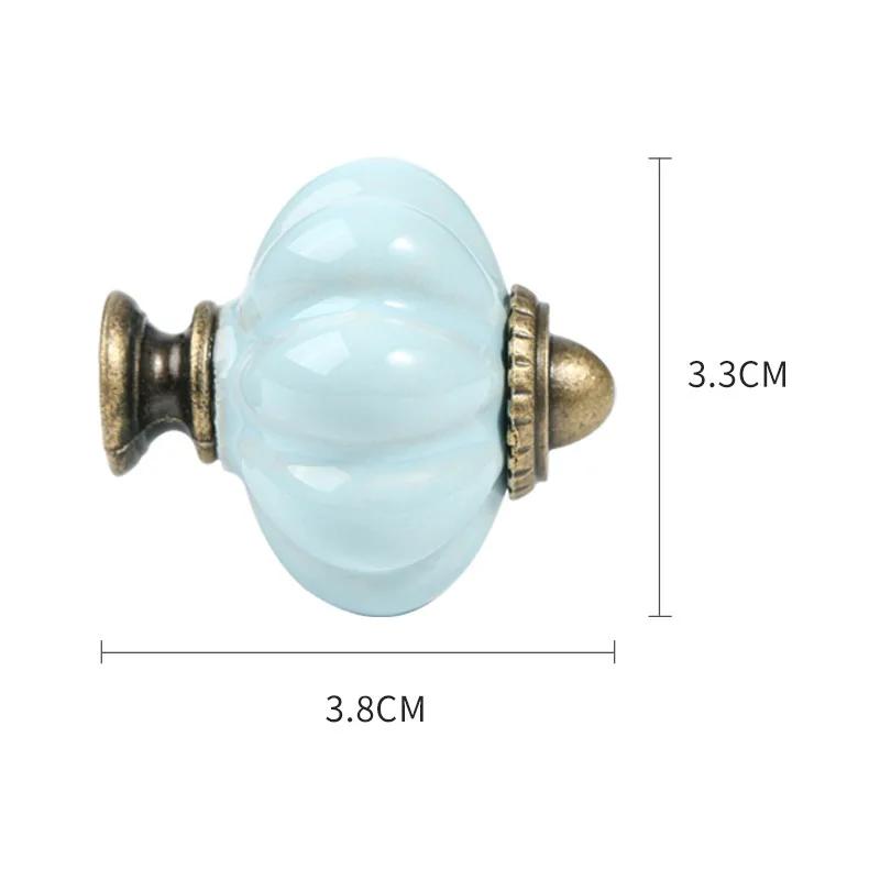 4/8pcs Ceramics Vintage Drawer Knob Handle Cabinet Cupboard Door Pull Furniture Hardware Handle pulls Drawer Knob