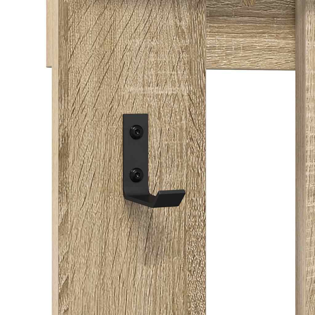 Wall Mounted Nightstand Sonoma Oak 100 x 10 x 100 cm