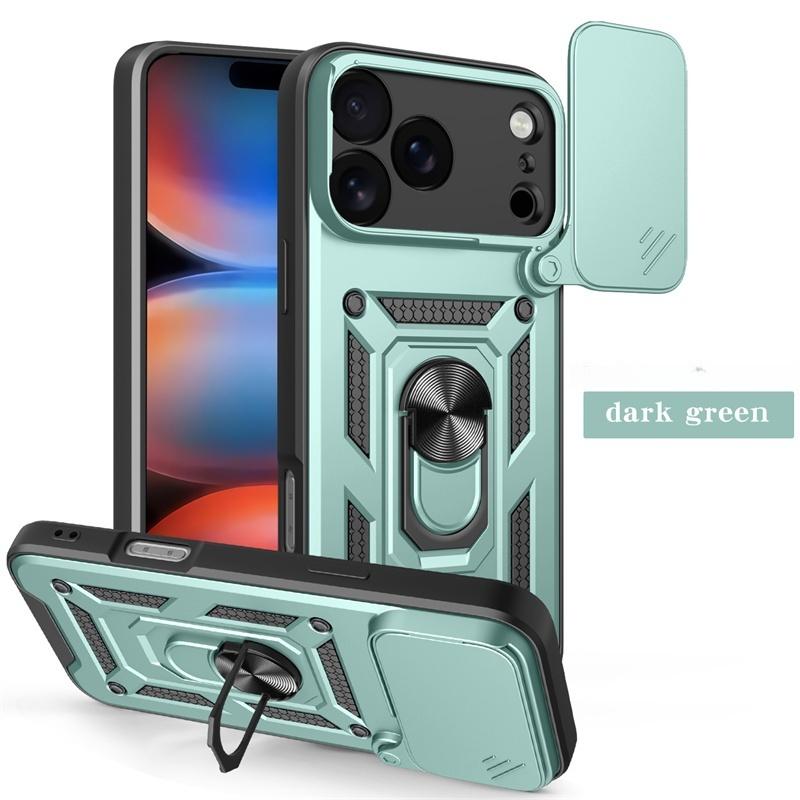 Armor Funda For iPhone 17 Pro Max Case Car Magnetic Holder Ring Case For iPhone17 Pro Air 17Pro Max Camera Lens Protection Cover