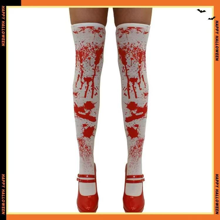 Halloween Mid-Calf Sexy Krankenschwester & Nonne Overknee-Strümpfe