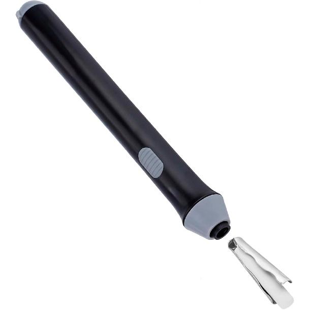 3 Colors Electric Eraser, Automatic Eraser Battery Operated Automatic Pencil Shape Eraser Kit with 22 Eraser Refills for Drawing, Painting(Black)