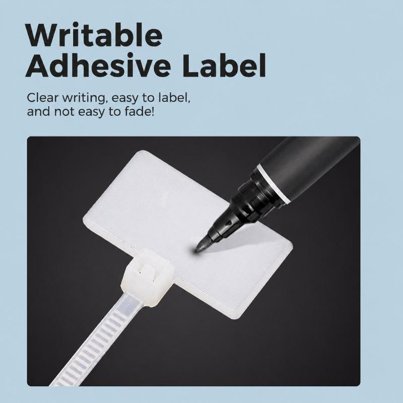 Colored Marking Cable Ties Waterproof Tag Fasteners Ethernet Cord Binding Straps Hang Label Cards Circuit Marker Tags Indoor