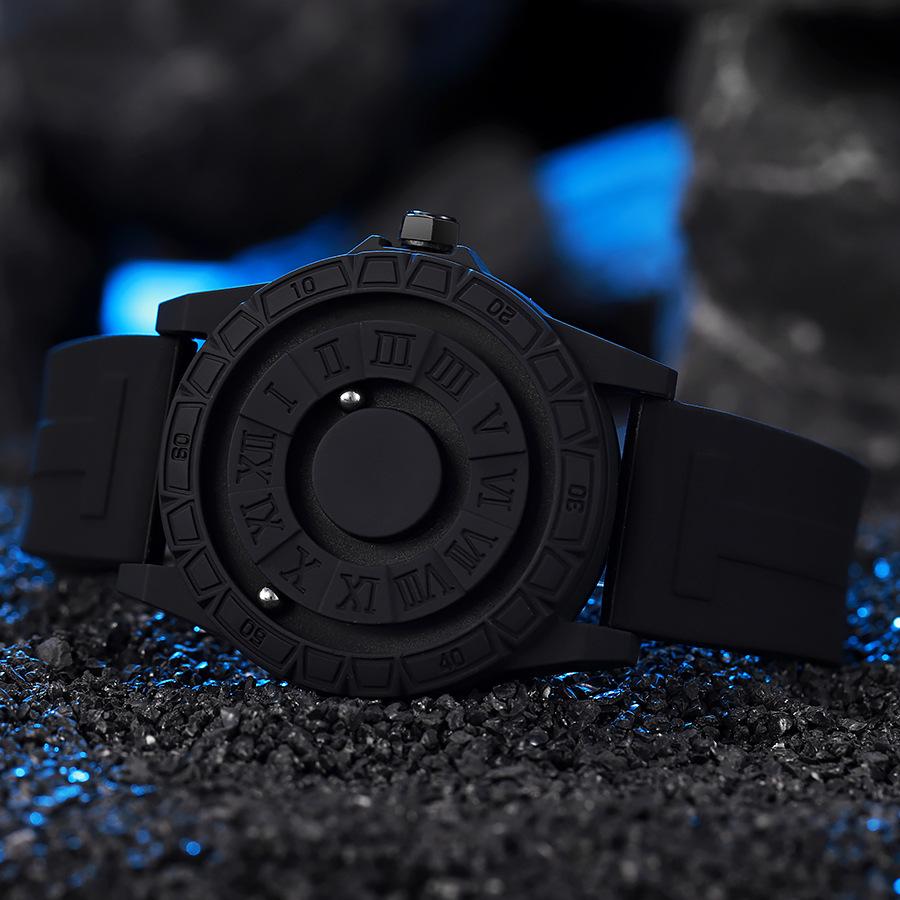 Luxusní pánské business hodinky s magnetickým odpružením, ležérní silikonový řemínek, křemíkové náramkové hodinky, nejlepší dárky, hodiny