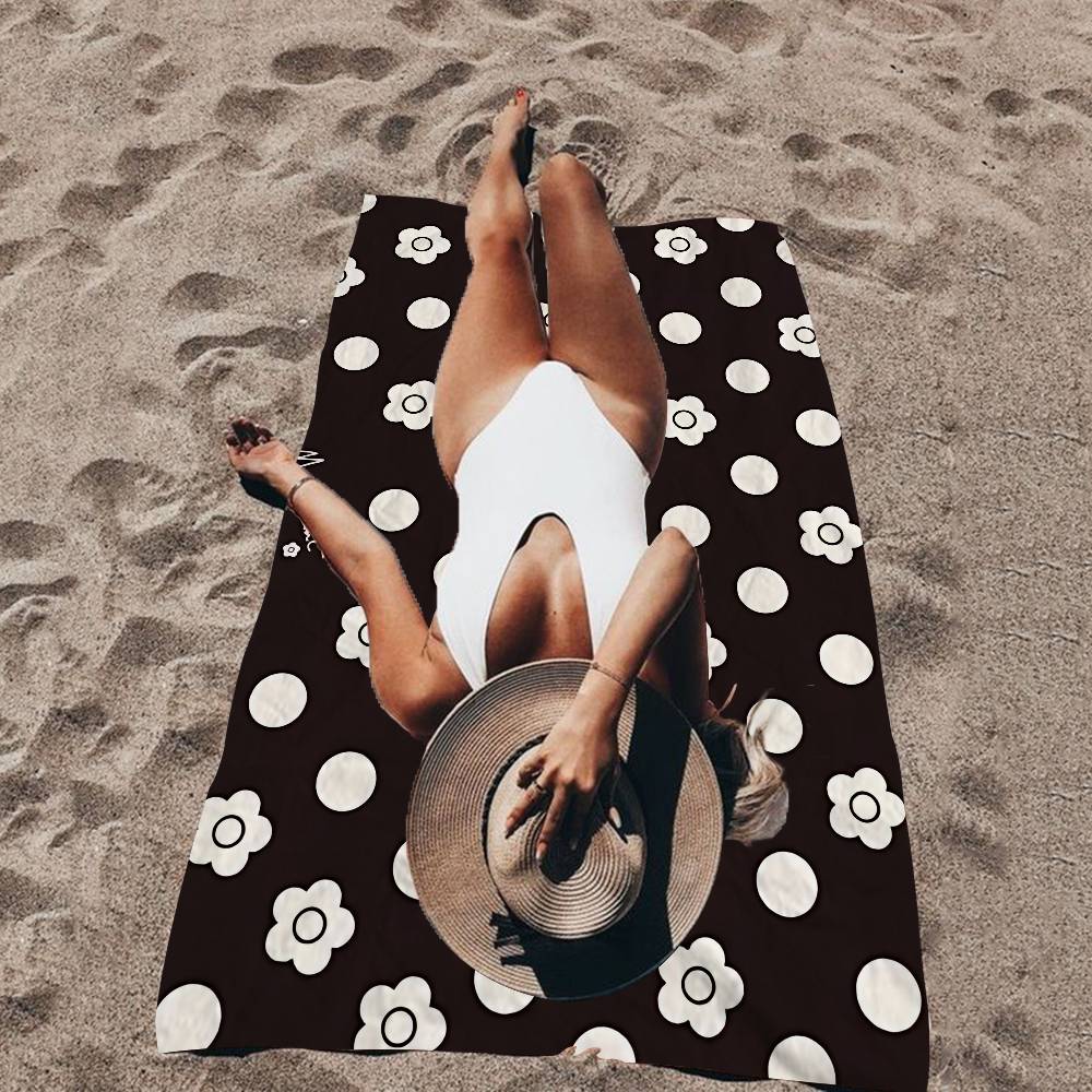 Fashion Logo Q-Quant M-Mary Anime Beach Swimming Towel Soft Absorbent Washcloth Children's Gifts For Kids Travel Camping Gym