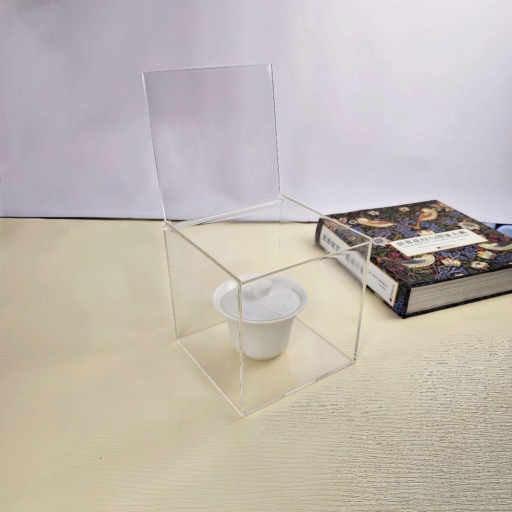 Transparent Case Clear Cube Box With Lids Transparent Container Display Box  Handicrafts Display