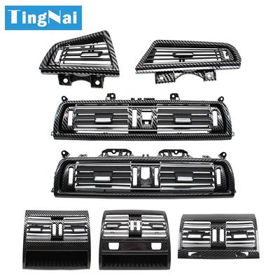LHD RHD Fibră de carbon crom față spate aer condiționat AC Grila de ventilație capac ieșire pentru BMW Seria 5 F10 520 521 523 525 528