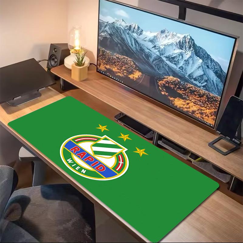 SK Rapid Wien Print  Cushion Non-slip Laptop Tablet Big Mousepad XXL Mat Mini PC Playmat With Lock Edge