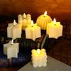 Warm Light LED Candle White Atmosphere Candle Light Creative Electronic Candle  Cafe