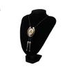 Tribal Faux Leather Rope Bolo Tie Unique Western Necktie Metal Initial Letter Necklace for Men and Womens Party Outfits