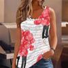 Camisetas sin mangas con estampado de corazón 3D para mujer, para entrenar, yoga, gimnasio, camisetas deportivas de verano estampadas, talla grande, chalecos, exclusivos del Día de San Valentín