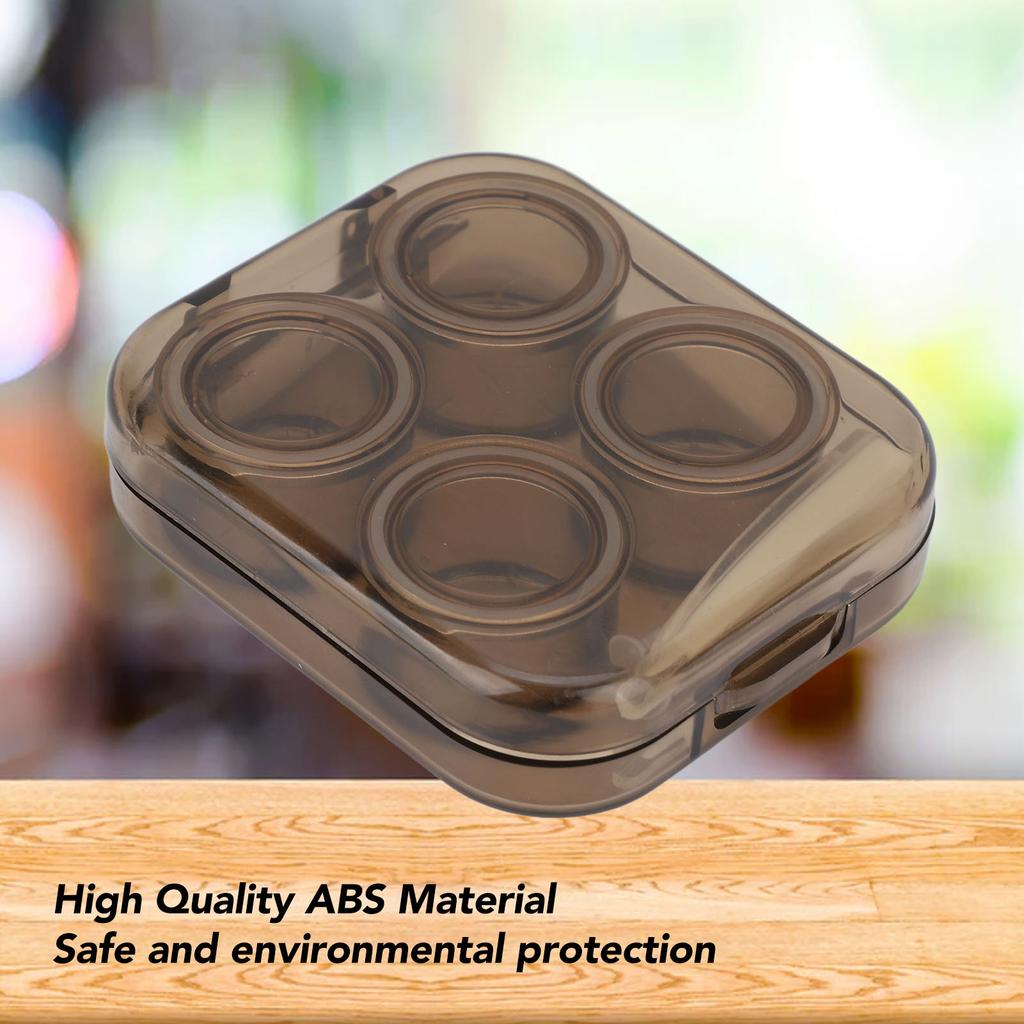 Contact Lens Case Kit Transparent Protective Portable Plastic Contact Lenses Storage Container for Women Girls