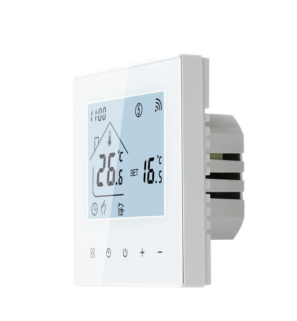 WIFI-Thermostat für Elektro-/Wasser-/Gaskessel, Fußbodenheizung, LCD-Touchscreen, Temperaturregler, Sprachsteuerung durch Alexa/Google Home