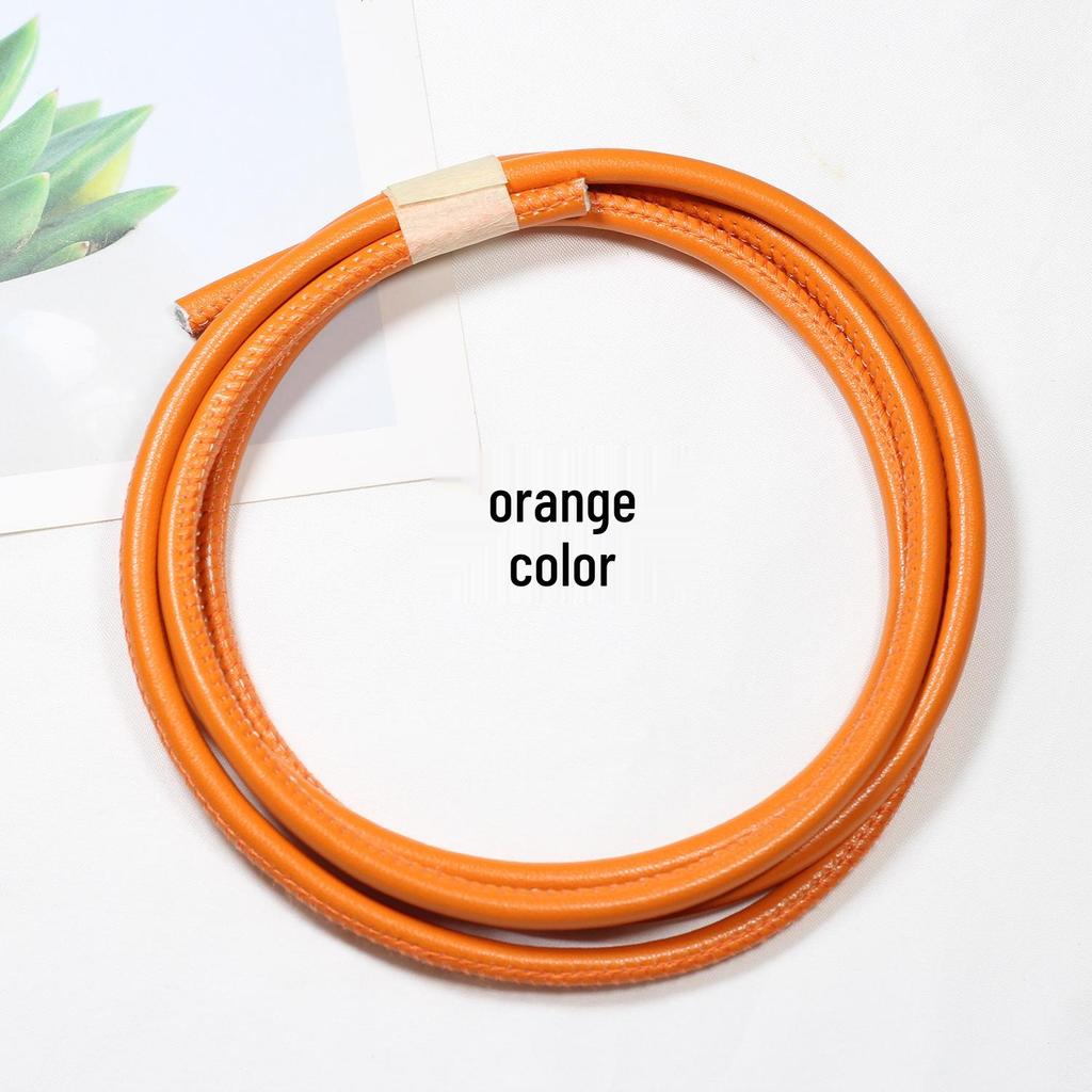 Sheepskin-Textured Microfiber Leather Round Cord for DIY Crafting and Decoration