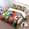 Pop Art Style Colorful Portraits Bedding Duvet Cover Set Duvet Cover Pillowcases  (1*Duvet Cover 2*Pillowcases, without duvet insert)