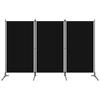 VidaXL Room Divider 3 Panels Black 260x180 Cm