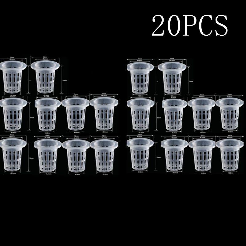 10/20/50Pcs Hydroponic Colonization Net Basket Plant Nursery Pot Aeroponic Vegetable Planting Grow Soilless Culture Sponge Cup