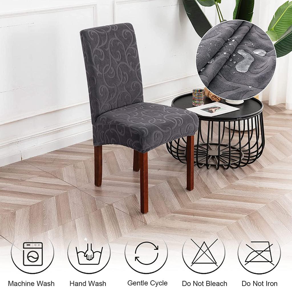 1 Pc Waterproof Dining Room Chair Slipcovers,Removable, Washable, and Protective Cover for Dining Room, Kitchen, and Home Decor
