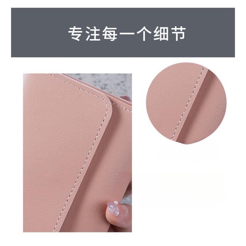 Simple  Short Women's Wallet Student Ticket Clip Multi Functional Card Bag