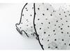 Korean Elegant Polka Dot Ruffle Camisole, Slim Fit with Chest Pads, Waist-Cinched, Flattering Lace Top for Women