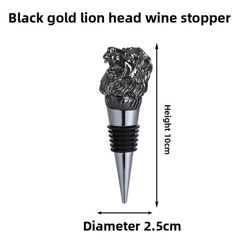 Deer Head Bottle Stopper Gold Seals Red Wine Sealer With Seal For Home Bar Decor