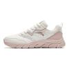 Anta Round Toe Lace-Up Shock Absorbing Comfortable Wear-Resistant Low-Top Running Shoes Women sneaker White Gray Pink 922145573-10