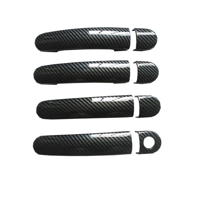 Door Handle Cover Trim for Skoda Octavia 1 MK1 1U VRS 2 MK2 1Z Combi Wagon Accessories Plastic Imitation Carbon Fiber