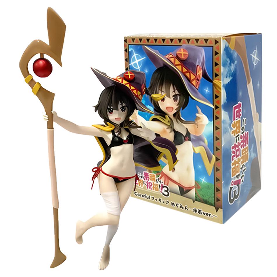 Megumin Great Mage Swimsuit Figure Model Ornament - Beautiful Girl Prize Collectible from 'God's Blessing On This WonderfulWorld