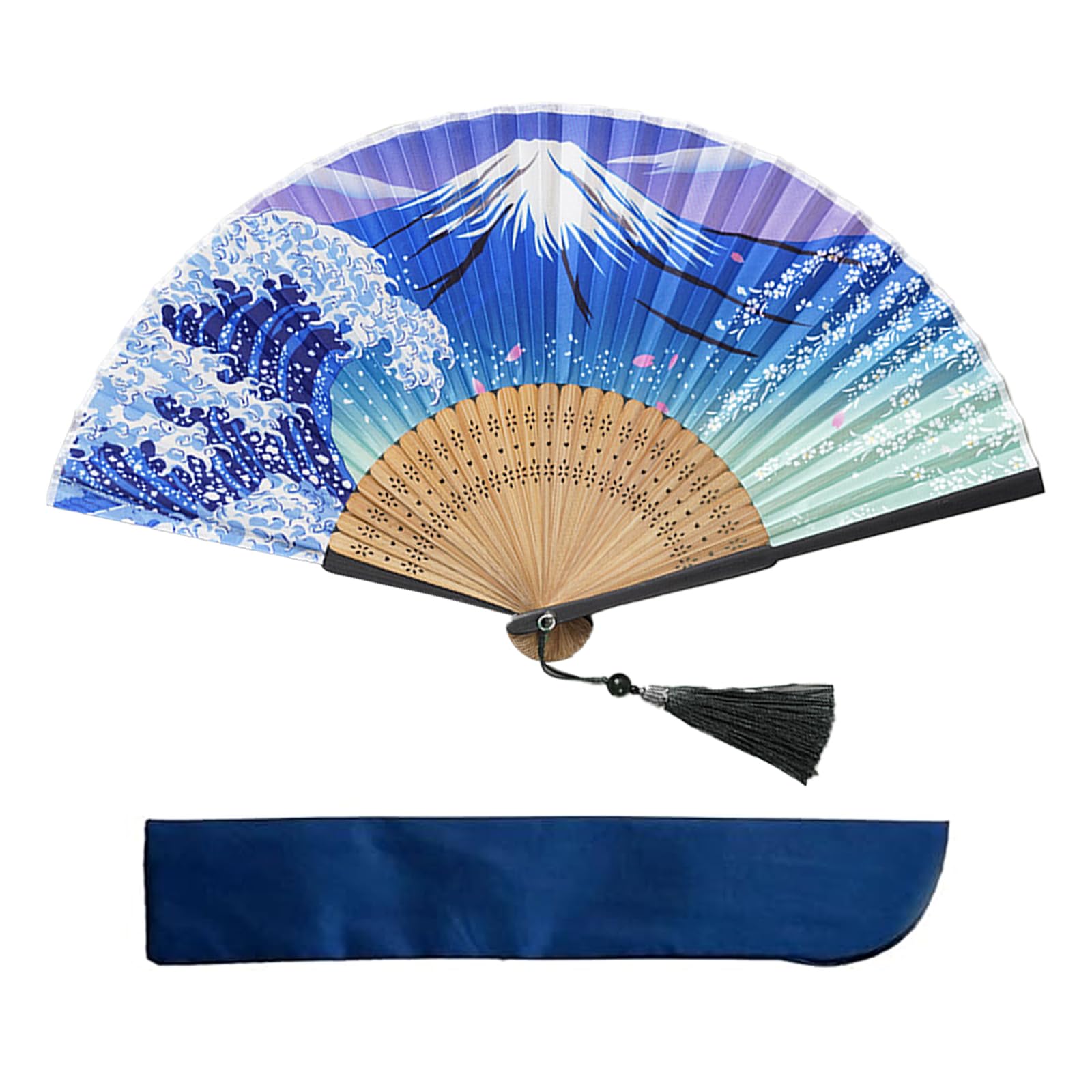 

Silk Fan for Men and Lightweight Bamboo Bamboo Craft Japanese Accessory Fan [YINKE] Women, Frame, High-Quality Silk, Fan, Style, Stylish, Gentleman s