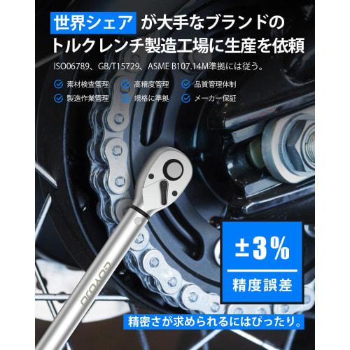GOYOJO Torque Wrench, Preset Type, 3/8" Drive, 5-60N.m, Bi-Directional, }3% Torque Accuracy, for Automotive, Bicycle, Motorcycle, and Machine Maintena