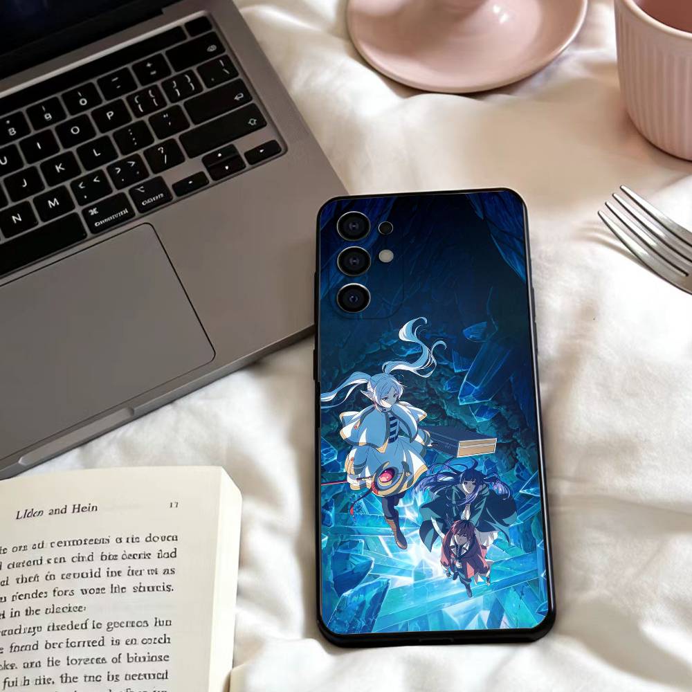 F-Frieren B-Beyond Journey's End Phone Case For Samsung S25,24,23,22,30,21,10,9,Ultra,Plus,Lite,FE,4,5 G Soft Black Case