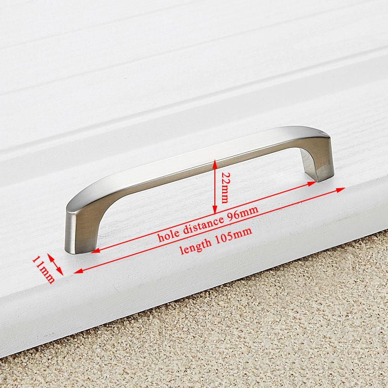 KAK Zinc Alloy Modern Cabinet Handles Kitchen Cupboard Door Pulls Drawer Knobs Handles Wardrobe Pulls Furniture Handle Hardware